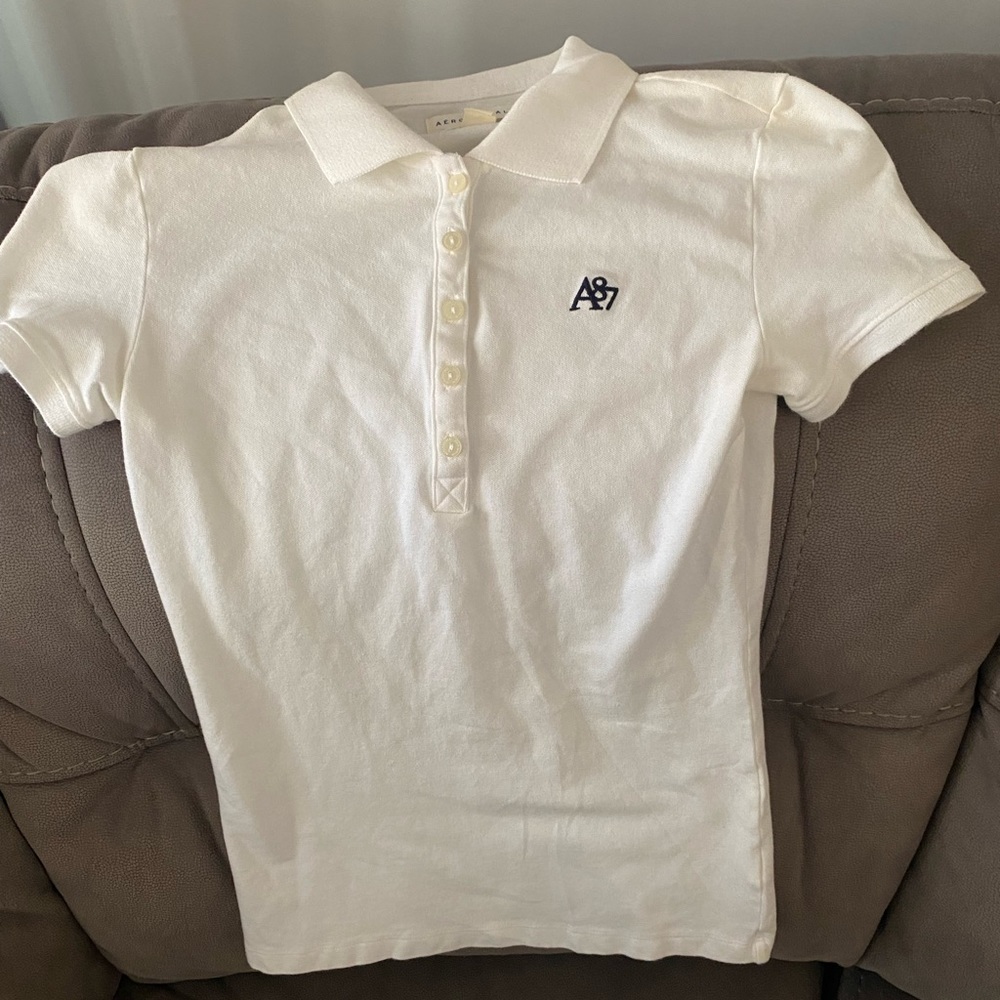 White polo button down - Picture 4 of 5